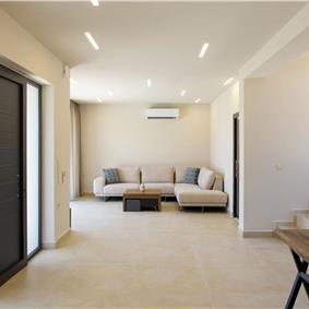  3 bedroom stone villa with pool & seaview, near Acharavi, sleeps 6